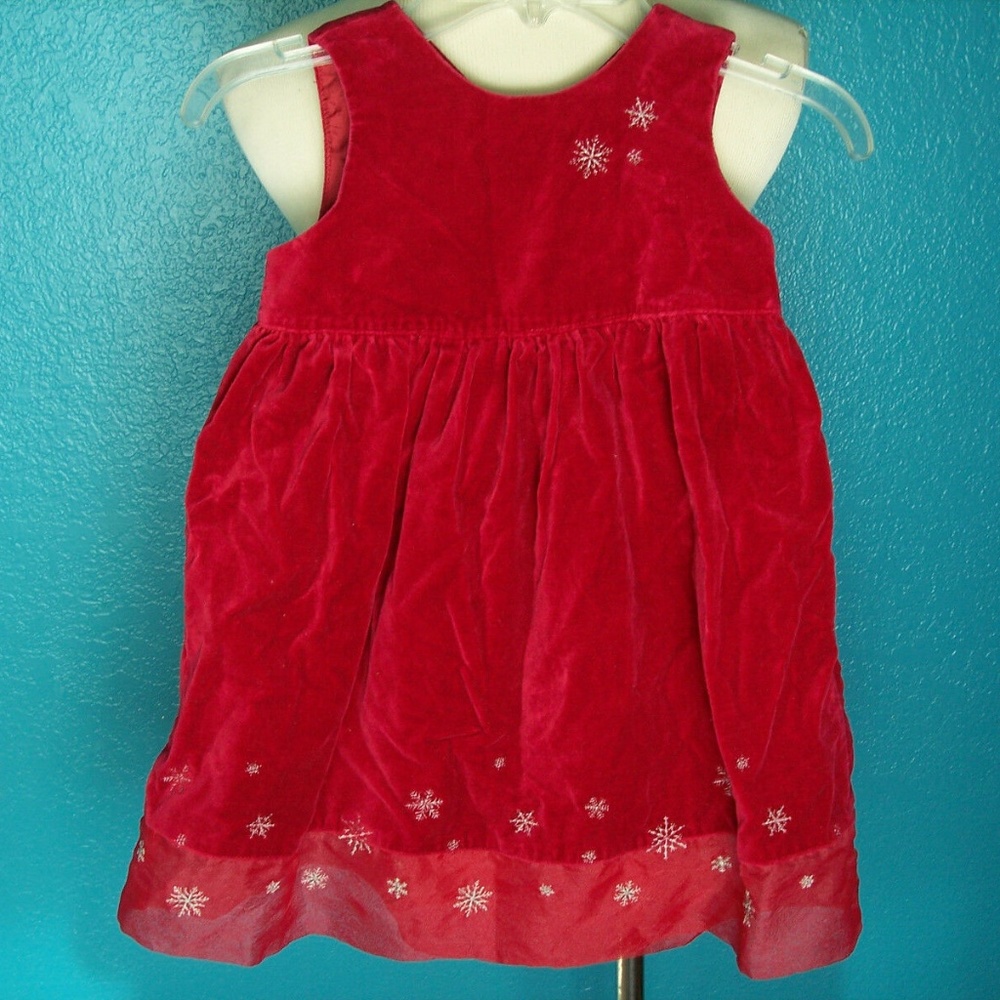 Old Navy Girl Sz 3T Dress Xmas Winter Holiday